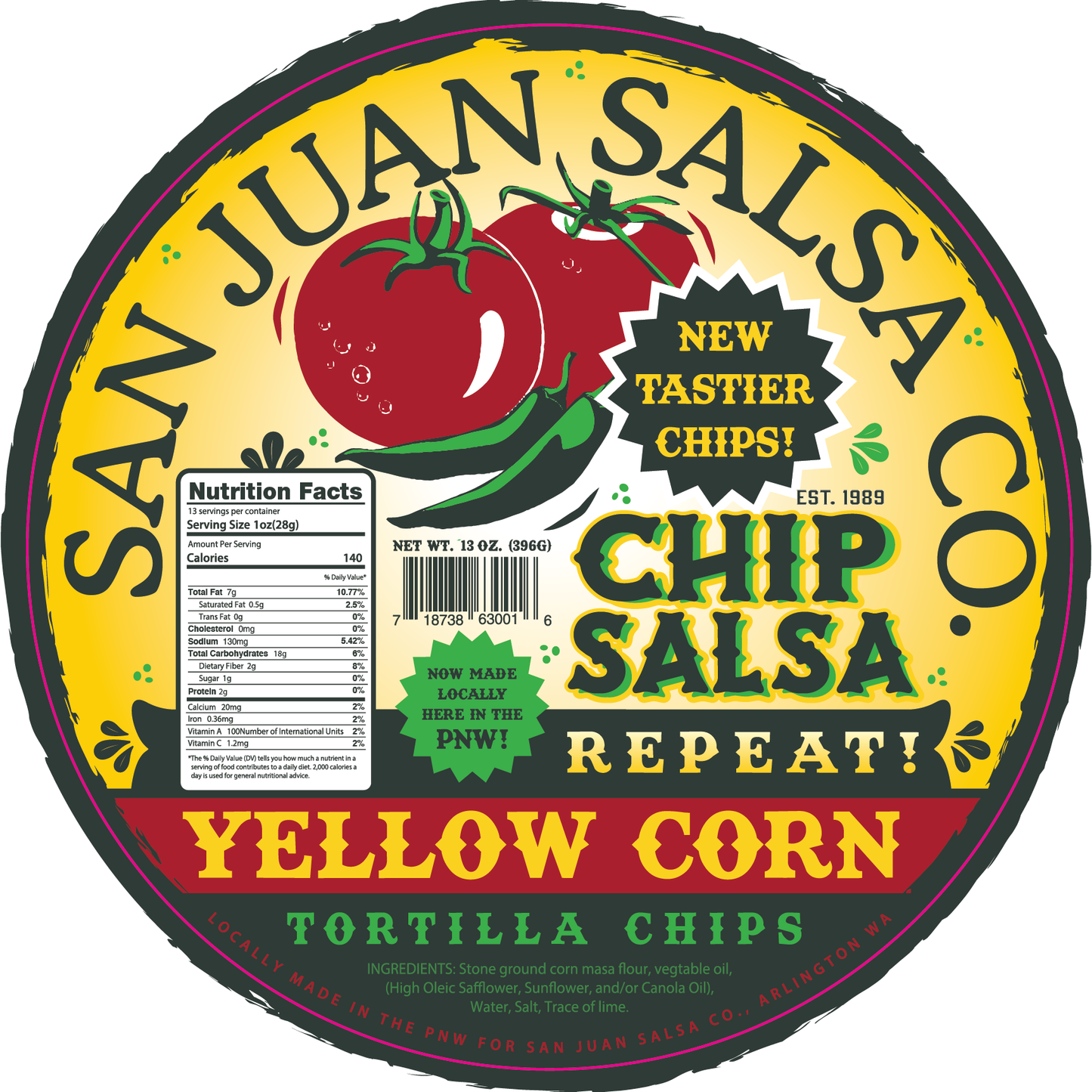 San Juan Salsa Label