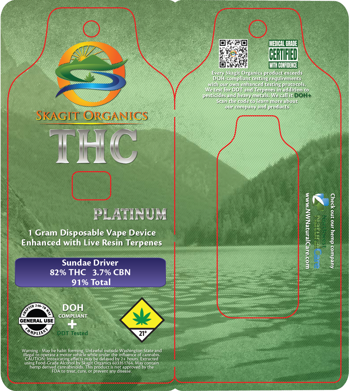 Skagit Organics THC Glo Pod