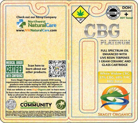 Skagit Organics CBG Vape