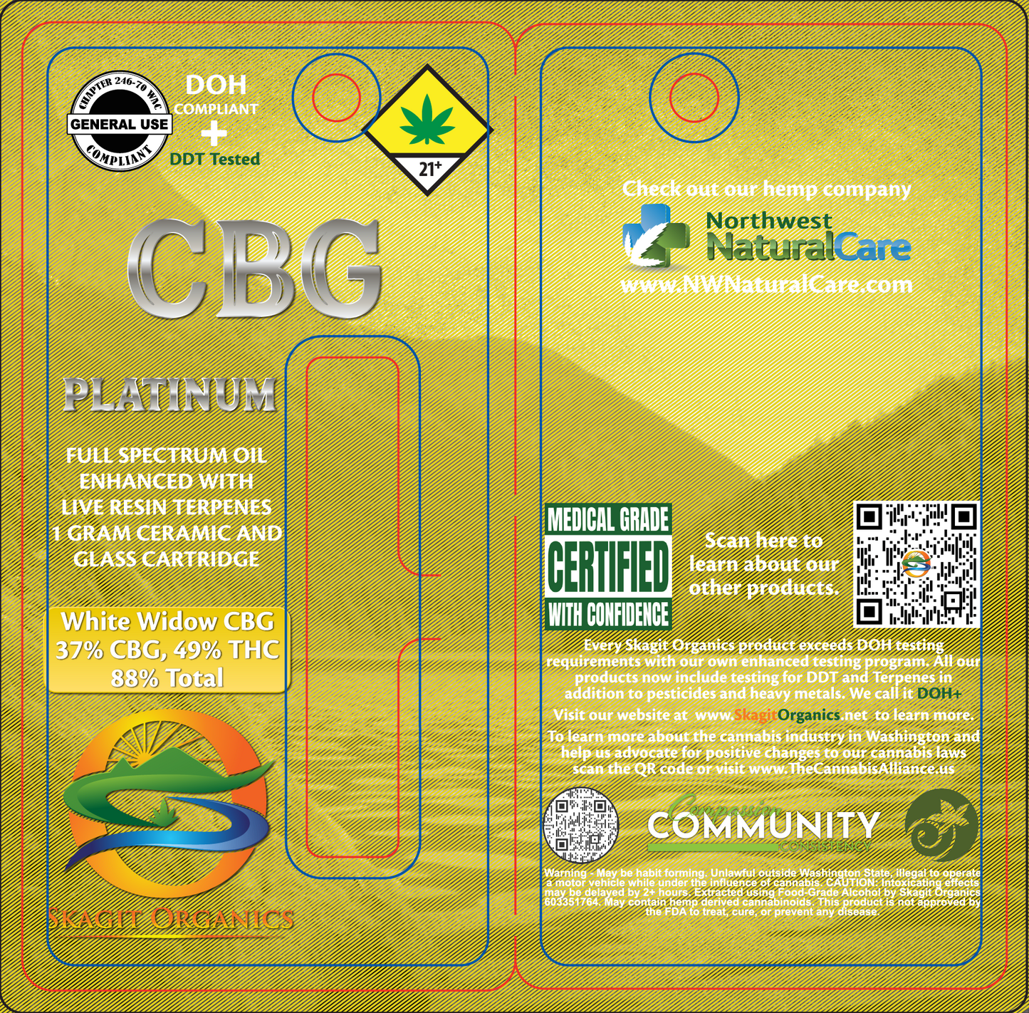 Skagit Organics CBG Vape