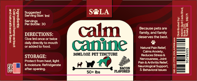 Tincture Label