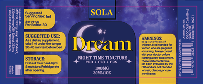 Tincture Label