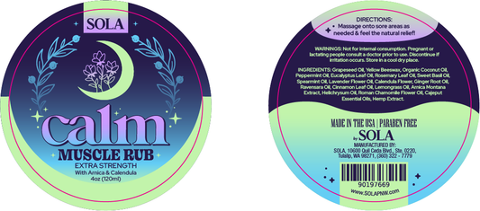 Round Tin 4oz Label