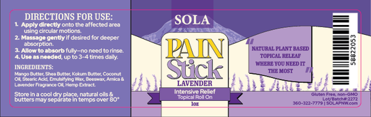 Roll-on Stick 1oz Label
