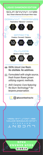 Lucent Live Resin Liquid Diamonds Vape Label