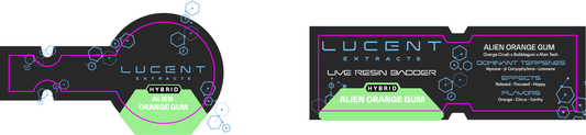 Lucent Dab Jar & Box Label