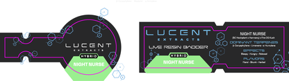 Lucent Dab Jar & Box Label
