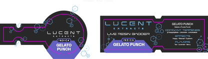 Lucent Dab Jar & Box Label