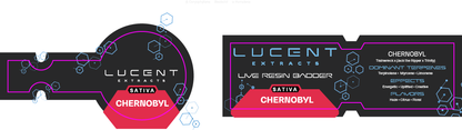 Lucent Dab Jar & Box Label