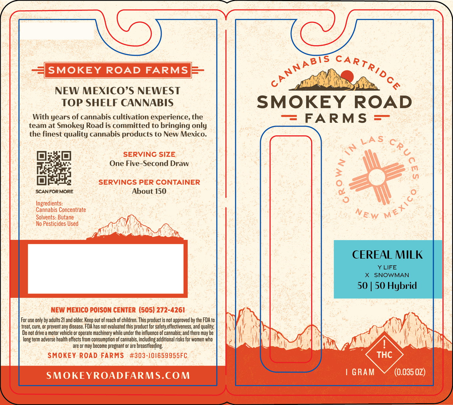 Smokey Road Farms Live Resin Vape (NM)