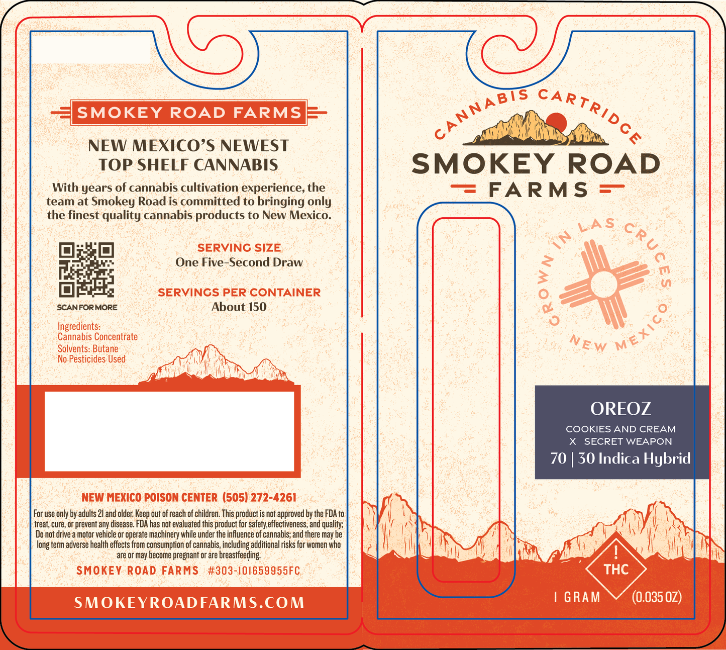 Smokey Road Farms Live Resin Vape (NM)