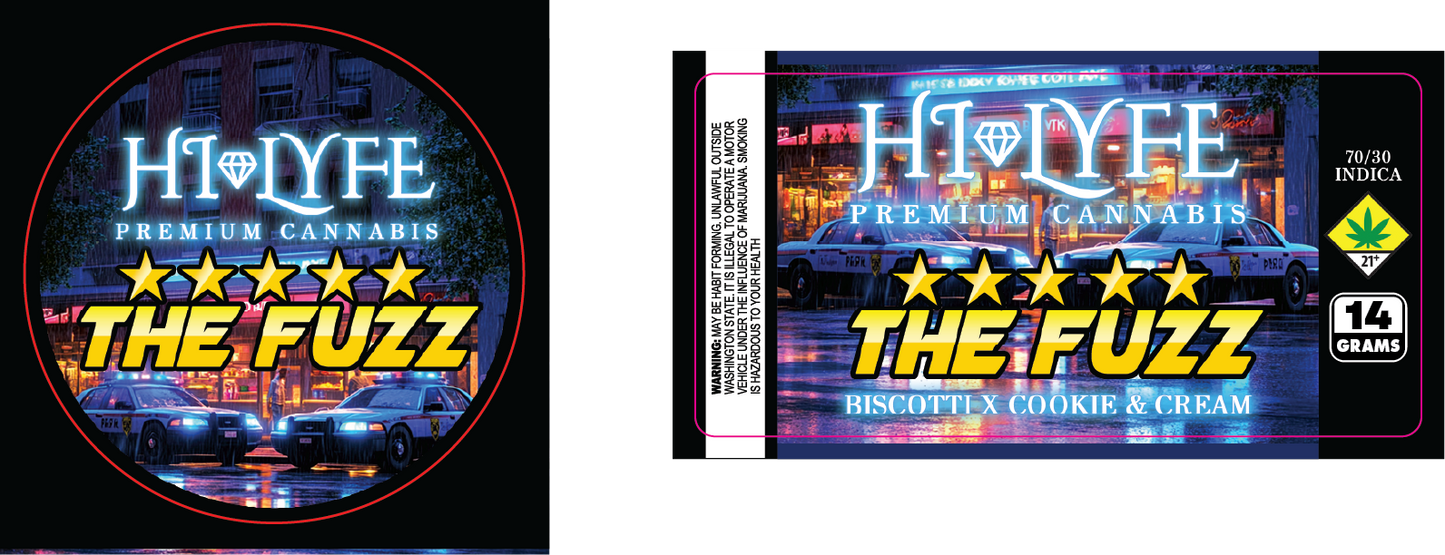 Hi-Lyfe 14g Jar & Lid Labels