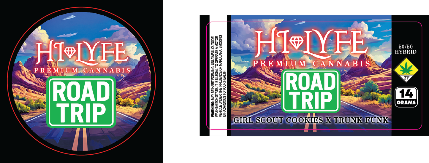 Hi-Lyfe 14g Jar & Lid Labels