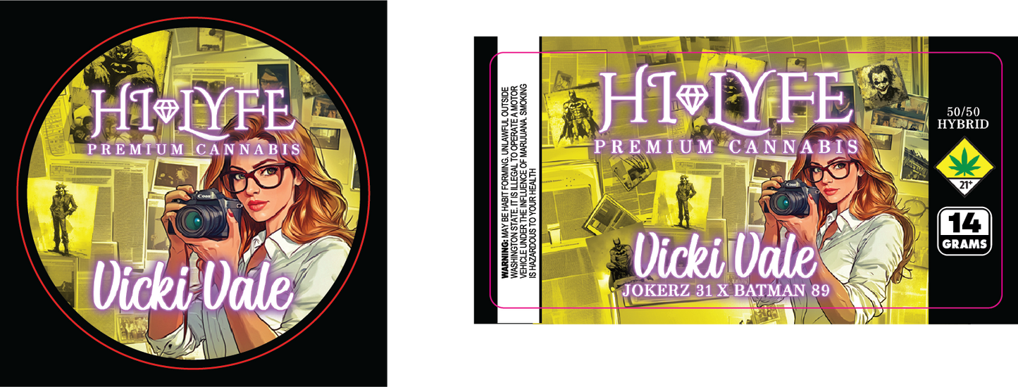 Hi-Lyfe 14g Jar & Lid Labels