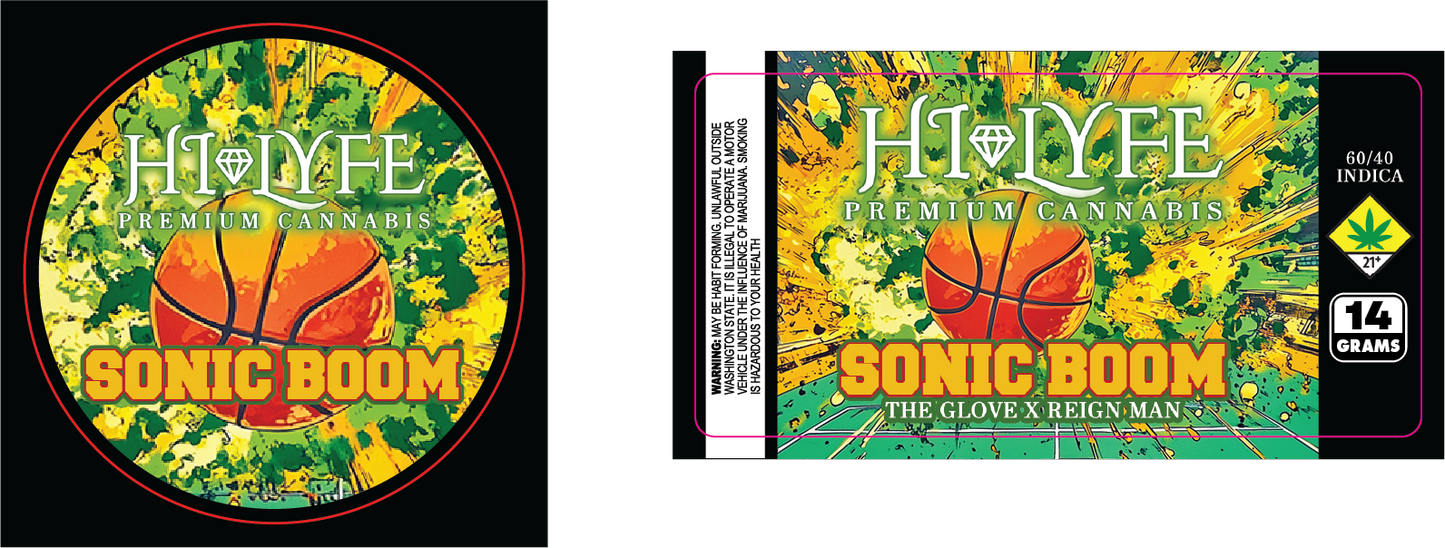 Hi-Lyfe 14g Jar & Lid Labels
