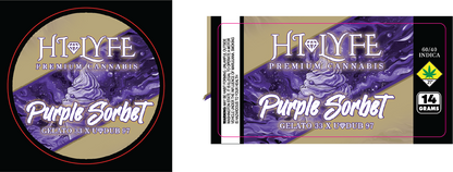 Hi-Lyfe 14g Jar & Lid Labels