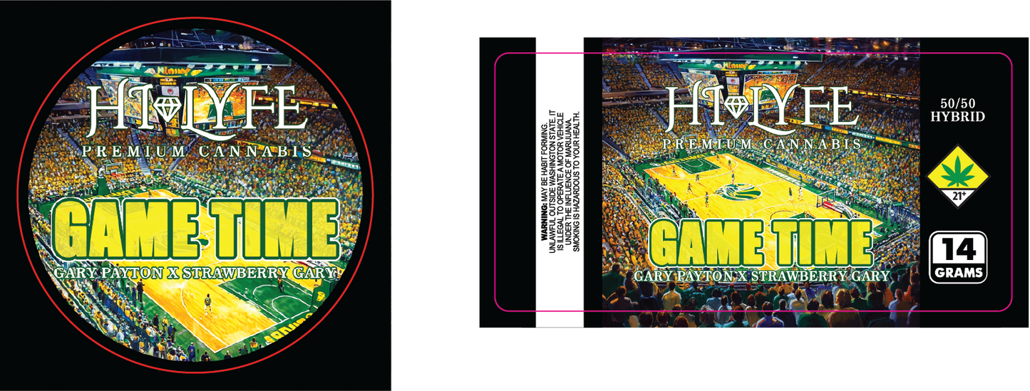 Hi-Lyfe 14g Jar & Lid Labels