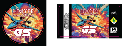 Hi-Lyfe 14g Jar & Lid Labels