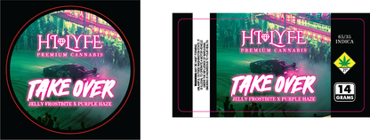 Hi-Lyfe 14g Jar & Lid Labels