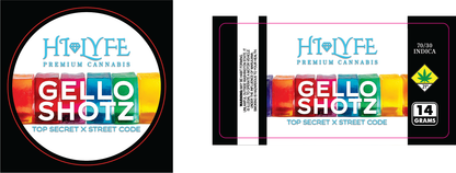 Hi-Lyfe 14g Jar & Lid Labels