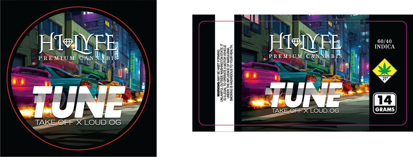 Hi-Lyfe 14g Jar & Lid Labels