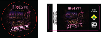 Hi-Lyfe 14g Jar & Lid Labels