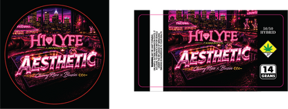 Hi-Lyfe 14g Jar & Lid Labels