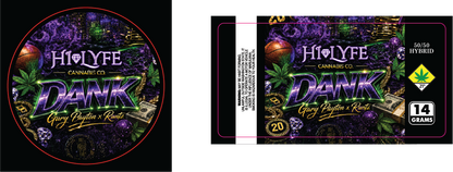 Hi-Lyfe 14g Jar & Lid Labels