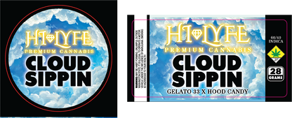 Hi-Lyfe 28g Jar & Lid Labels
