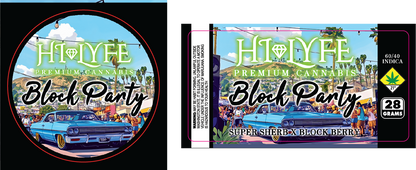 Hi-Lyfe 28g Jar & Lid Labels