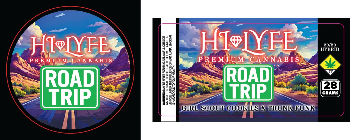 Hi-Lyfe 28g Jar & Lid Labels