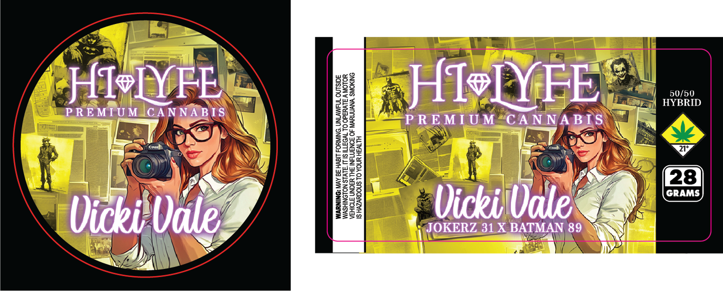 Hi-Lyfe 28g Jar & Lid Labels