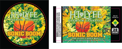 Hi-Lyfe 28g Jar & Lid Labels