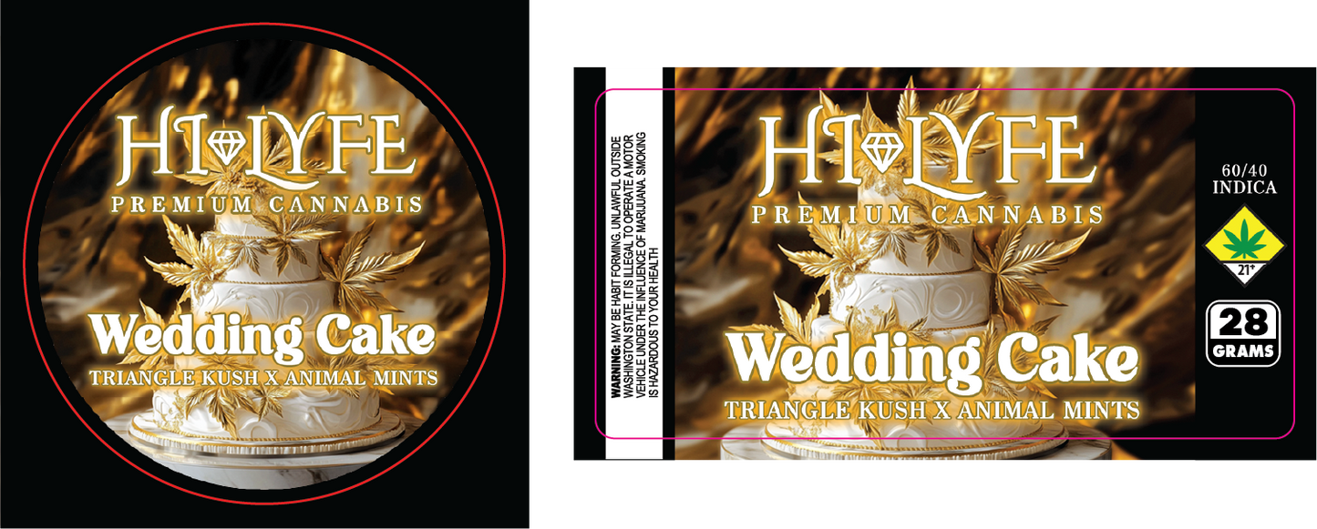 Hi-Lyfe 28g Jar & Lid Labels