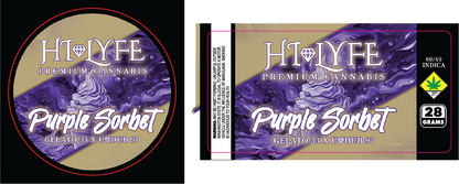 Hi-Lyfe 28g Jar & Lid Labels