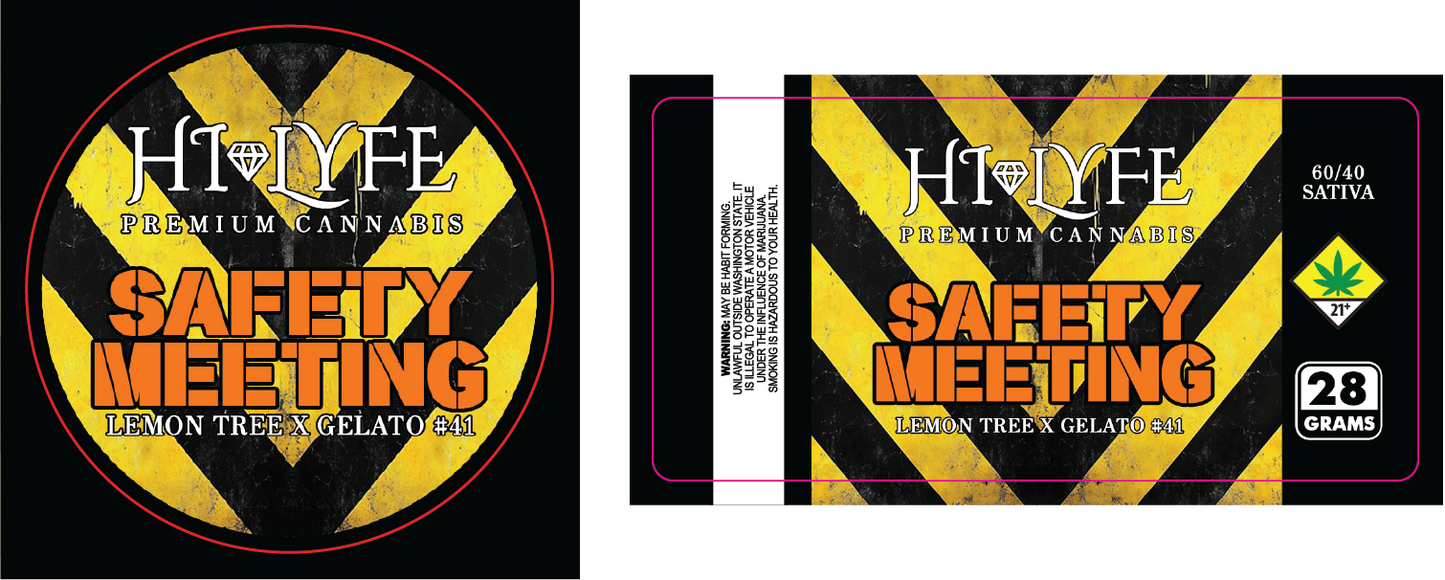 Hi-Lyfe 28g Jar & Lid Labels