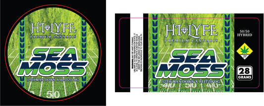 Hi-Lyfe 28g Jar & Lid Labels
