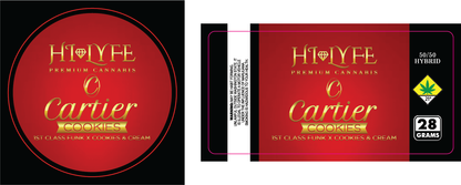 Hi-Lyfe 28g Jar & Lid Labels