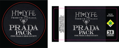 Hi-Lyfe 28g Jar & Lid Labels