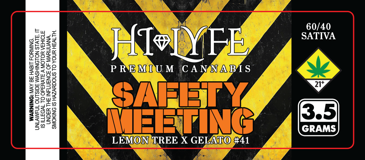 Hi-Lyfe 3.5G Jar Labels - 3.75x1.5"