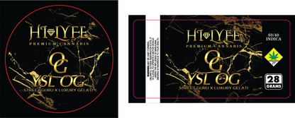 Hi-Lyfe 28g Jar & Lid Labels