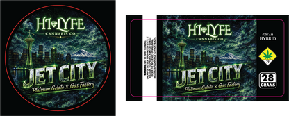 Hi-Lyfe 28g Jar & Lid Labels