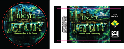 Hi-Lyfe 28g Jar & Lid Labels