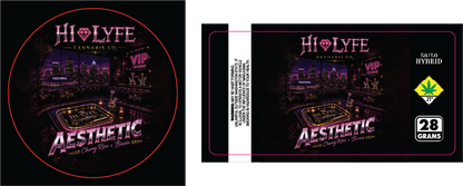 Hi-Lyfe 28g Jar & Lid Labels