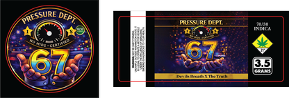 Pressure Dept 3.5g Flower Labels