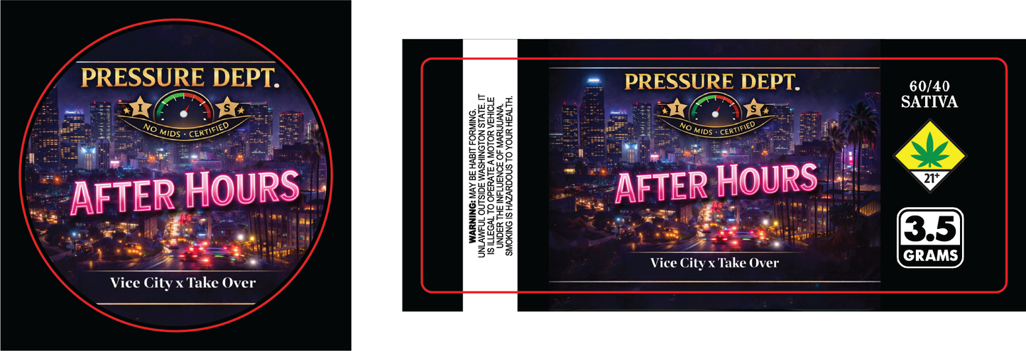 Pressure Dept 3.5g Flower Labels