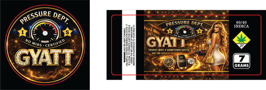 Pressure Dept 7g Flower Labels