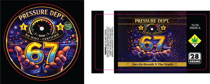 Pressure Dept 28g Flower Labels