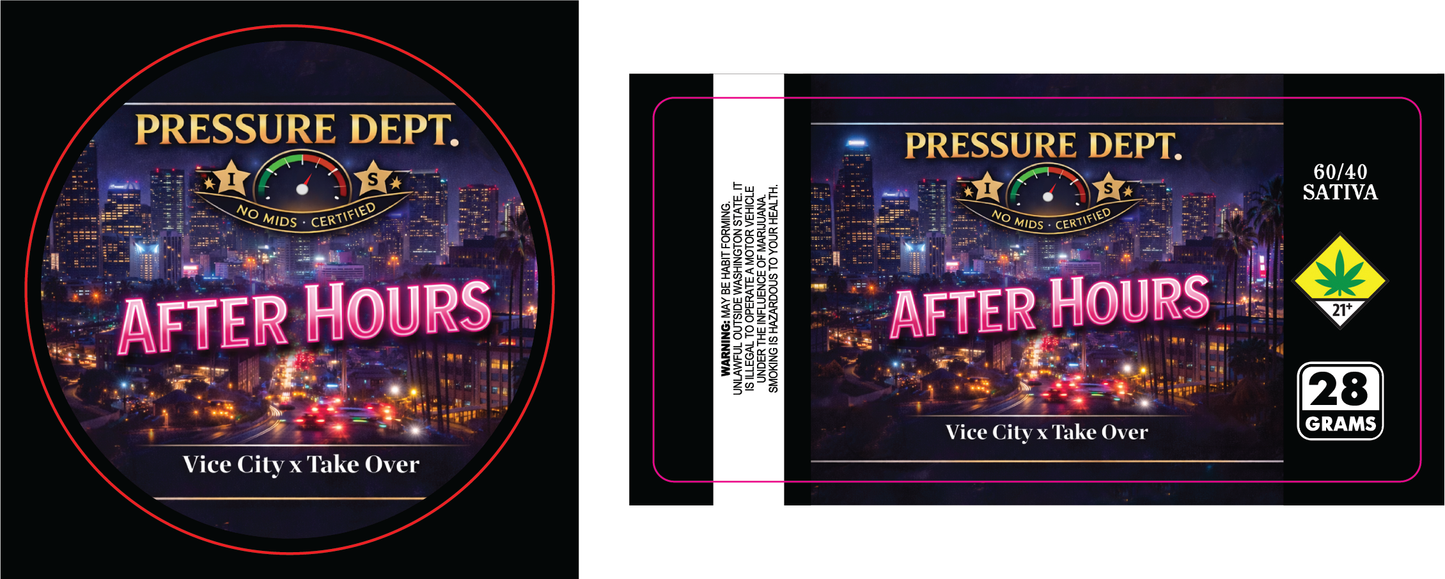 Pressure Dept 28g Flower Labels