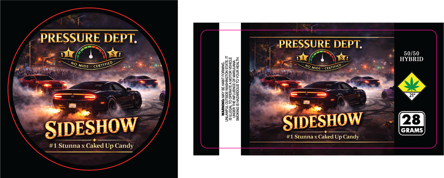 Pressure Dept 28g Flower Labels